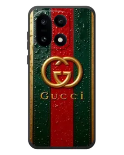 Чехол для OnePlus 15 с картинкой «Gucci — фирменная полоса и золото»