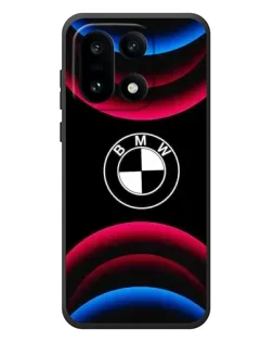 Чехол для OnePlus 15 с картинкой «Логотип BMW и неоновые дуги»