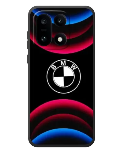 Чехол для OnePlus 15 с картинкой «Логотип BMW и неоновые дуги»