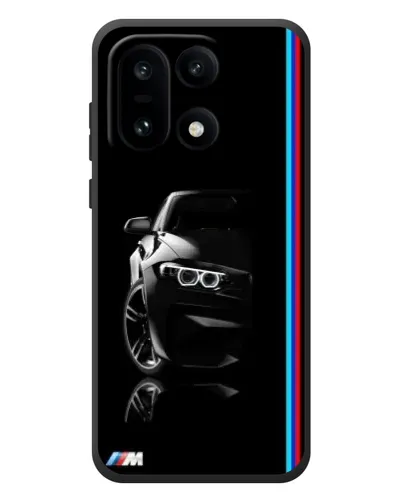 Чехол для OnePlus 15 с картинкой «Силуэт BMW в темноте»