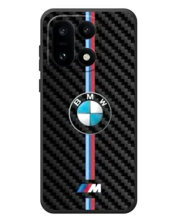 Чехол для OnePlus 15 с картинкой «Эмблема BMW и карбон»