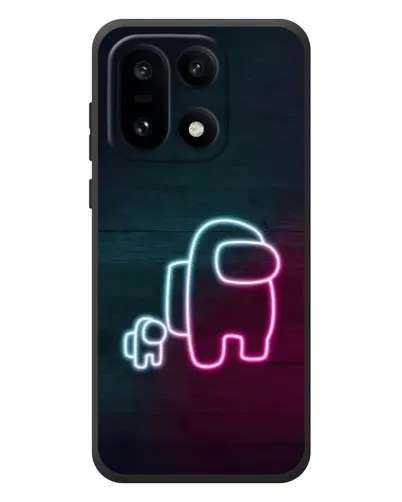 Чехол для OnePlus 15 с картинкой «Among Us неон-арт»