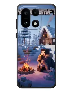 Чехол для OnePlus 15 с картинкой «Зимний Minecraft»