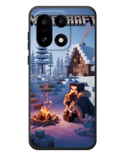 Чехол для OnePlus 15 с картинкой «Зимний Minecraft»