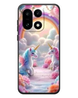 Чехол для OnePlus 15 с картинкой «Радуга и единороги»
