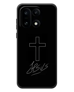 Чехол для OnePlus 15 с картинкой «Графический крест Jesus»