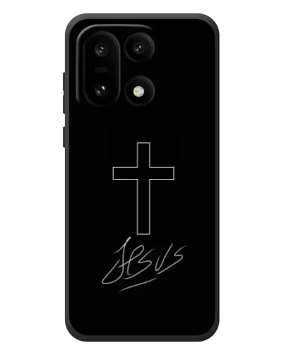 Чехол для OnePlus 15 с картинкой «Графический крест Jesus» Чехол для OnePlus 15 с картинкой «Графический крест Jesus»