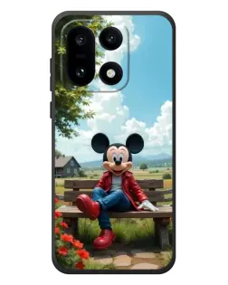 Чехол для OnePlus 15 с картинкой «Микки на скамейке»