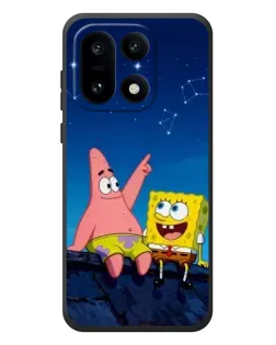 Чехол для OnePlus 15 с картинкой «Губка Боб и Патрик ночью»