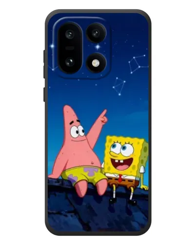 Чехол для OnePlus 15 с картинкой «Губка Боб и Патрик ночью»