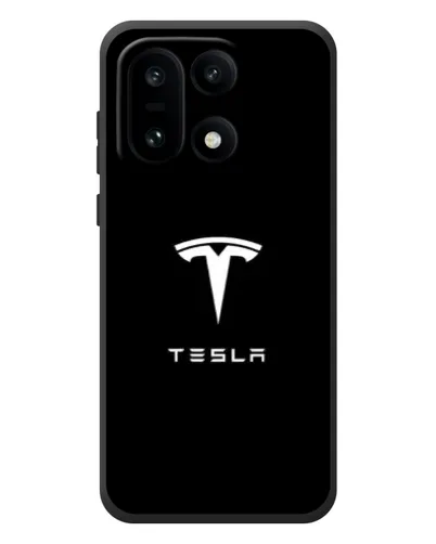 Чехол для OnePlus 15 с картинкой «Tesla White Logo»