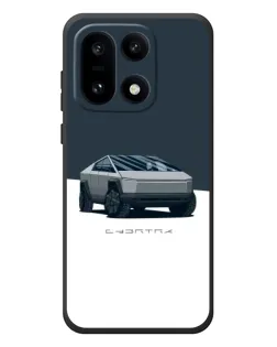 Чехол для OnePlus 15 с картинкой «Серебристый Cybertruck Tesla»