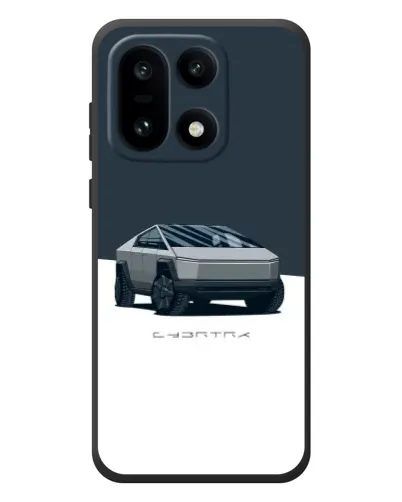 Чехол для OnePlus 15 с картинкой «Серебристый Cybertruck Tesla»