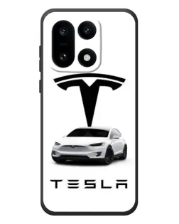 Чехол для OnePlus 15 с картинкой «Tesla White Style»