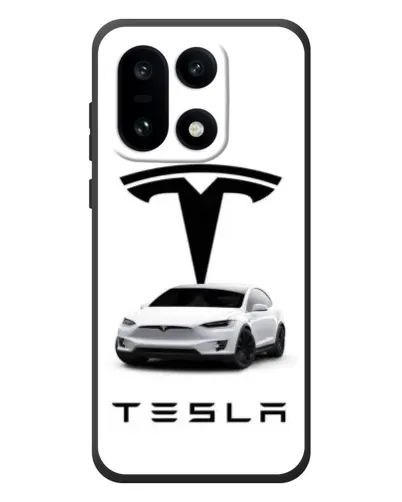 Чехол для OnePlus 15 с картинкой «Tesla White Style»
