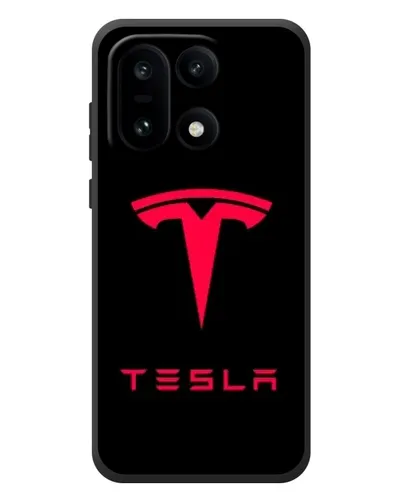 Чехол для OnePlus 15 с картинкой «Tesla Red Logo»