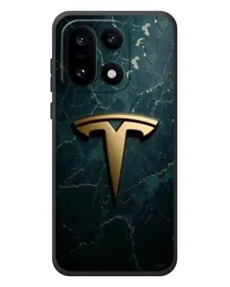 Чехол для OnePlus 15 с картинкой «Мраморная Tesla Gold»