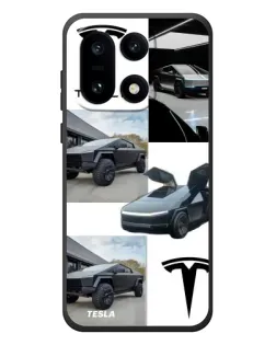 Чехол для OnePlus 15 с картинкой «Коллаж Cybertruck Tesla»