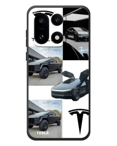 Чехол для OnePlus 15 с картинкой «Коллаж Cybertruck Tesla»