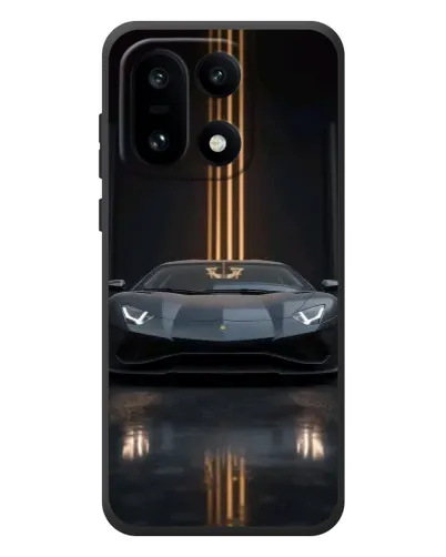 Чехол для OnePlus 15 с картинкой «Lamborghini золотые линии»
