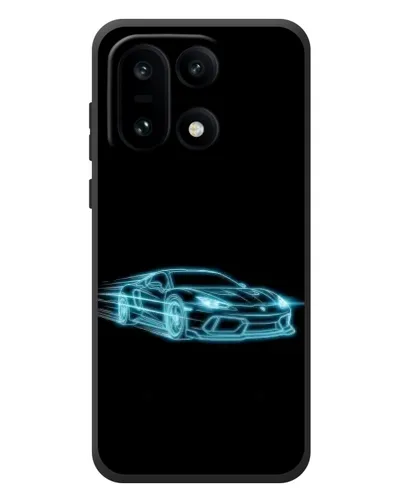 Чехол для OnePlus 15 с картинкой «Неоновый контур Lamborghini»