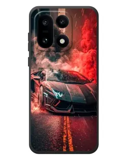 Чехол для OnePlus 15 с картинкой «Lamborghini красный дым»