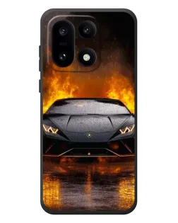 Чехол для OnePlus 15 с картинкой «Lamborghini в огне»