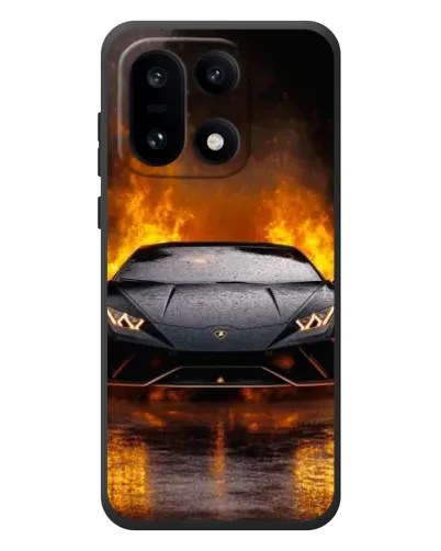 Чехол для OnePlus 15 с картинкой «Lamborghini в огне»