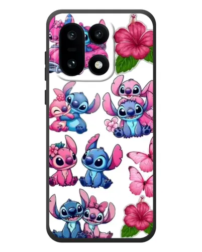 Чехол для OnePlus 15 с картинкой «Стикеры Stitch и Angel»