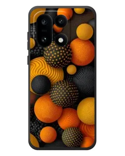 Чохол для OnePlus 15 з картинкою «Об'ємні помаранчеві сфери»
