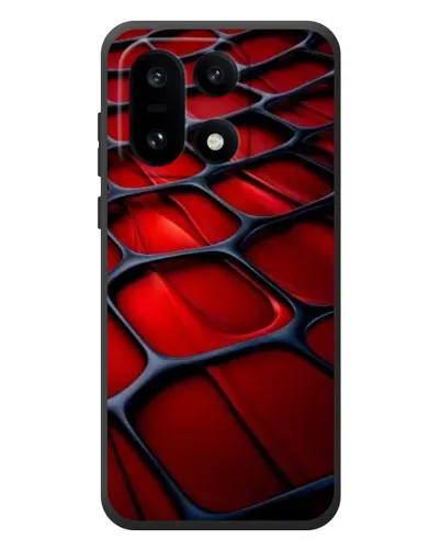 Чохол для OnePlus 15 з картинкою «Червона глянцева сітка»