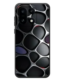 Чохол для OnePlus 15 з картинкою «Об'ємна темна решітка»