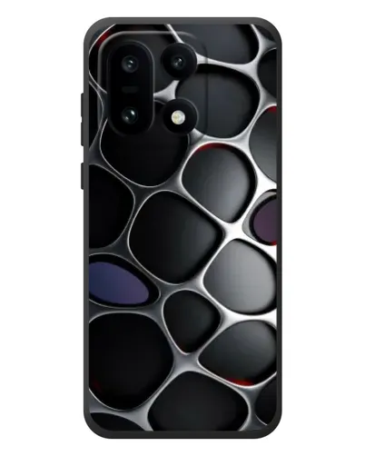 Чохол для OnePlus 15 з картинкою «Об'ємна темна решітка»