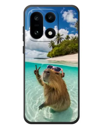 Чехол для OnePlus 15 с картинкой «Капибара на море»
