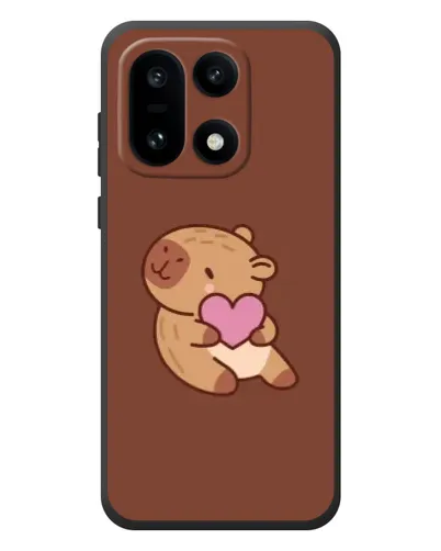 Чехол для OnePlus 15 с картинкой «Капибара с сердцем»