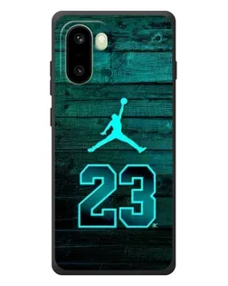 Чехол для OnePlus 15R с картинкой «Jordan Cyan 23»