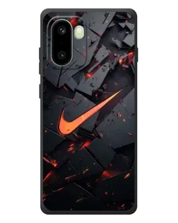 Чехол для OnePlus 15R с картинкой «Nike — эффект разломов»
