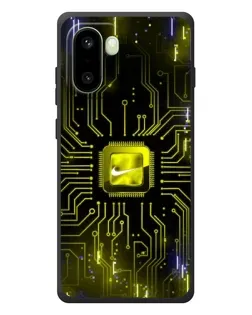 Чехол для OnePlus 15R с картинкой «Nike — золотая искра»