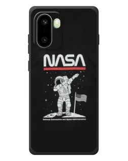 Чехол для OnePlus 15R с картинкой «NASA — шагаем по Луне»