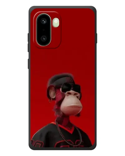 Чехол для OnePlus 15R с картинкой «Bored Ape в красном»