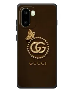 Чехол для OnePlus 15R с картинкой «Gucci — золотая бабочка»
