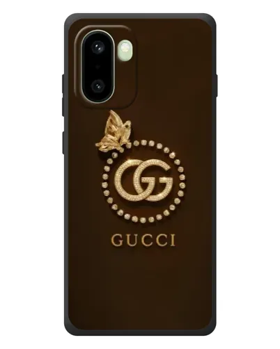Чехол для OnePlus 15R с картинкой «Gucci — золотая бабочка»