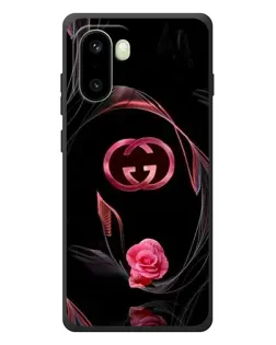 Чехол для OnePlus 15R с картинкой «Gucci — неоновая роза»