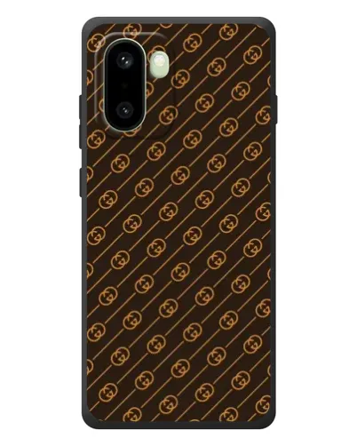 Чехол для OnePlus 15R с картинкой «Gucci — золотые диагонали»