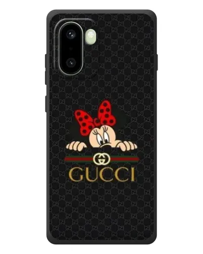 Чехол для OnePlus 15R с картинкой «Минни Маус Gucci — черный»