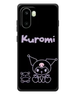 Чохол для OnePlus 15R з картинкою «Kuromi — чорний мінімалізм» Чохол для OnePlus 15R з картинкою «Kuromi — чорний мінімалізм»