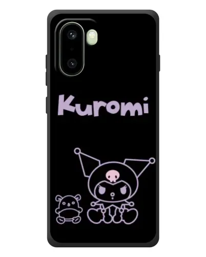 Чохол для OnePlus 15R з картинкою «Kuromi — чорний мінімалізм»