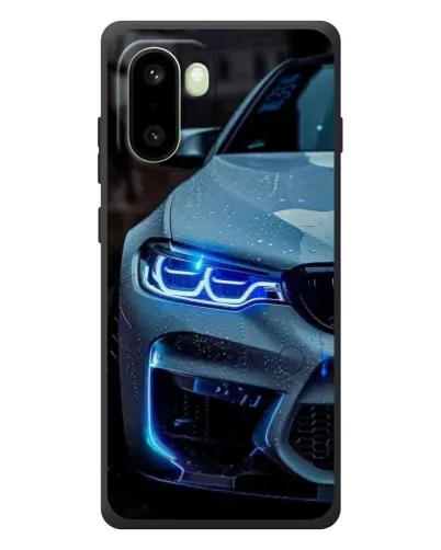 Чехол для OnePlus 15R с картинкой «Взгляд BMW с синими фарами»