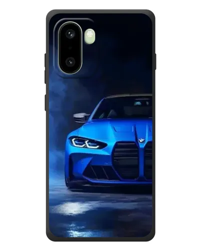 Чехол для OnePlus 15R с картинкой «Голубая BMW M4»