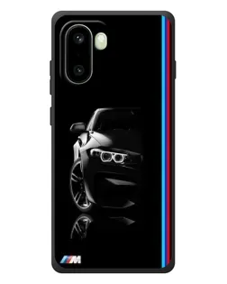 Чехол для OnePlus 15R с картинкой «Силуэт BMW в темноте»